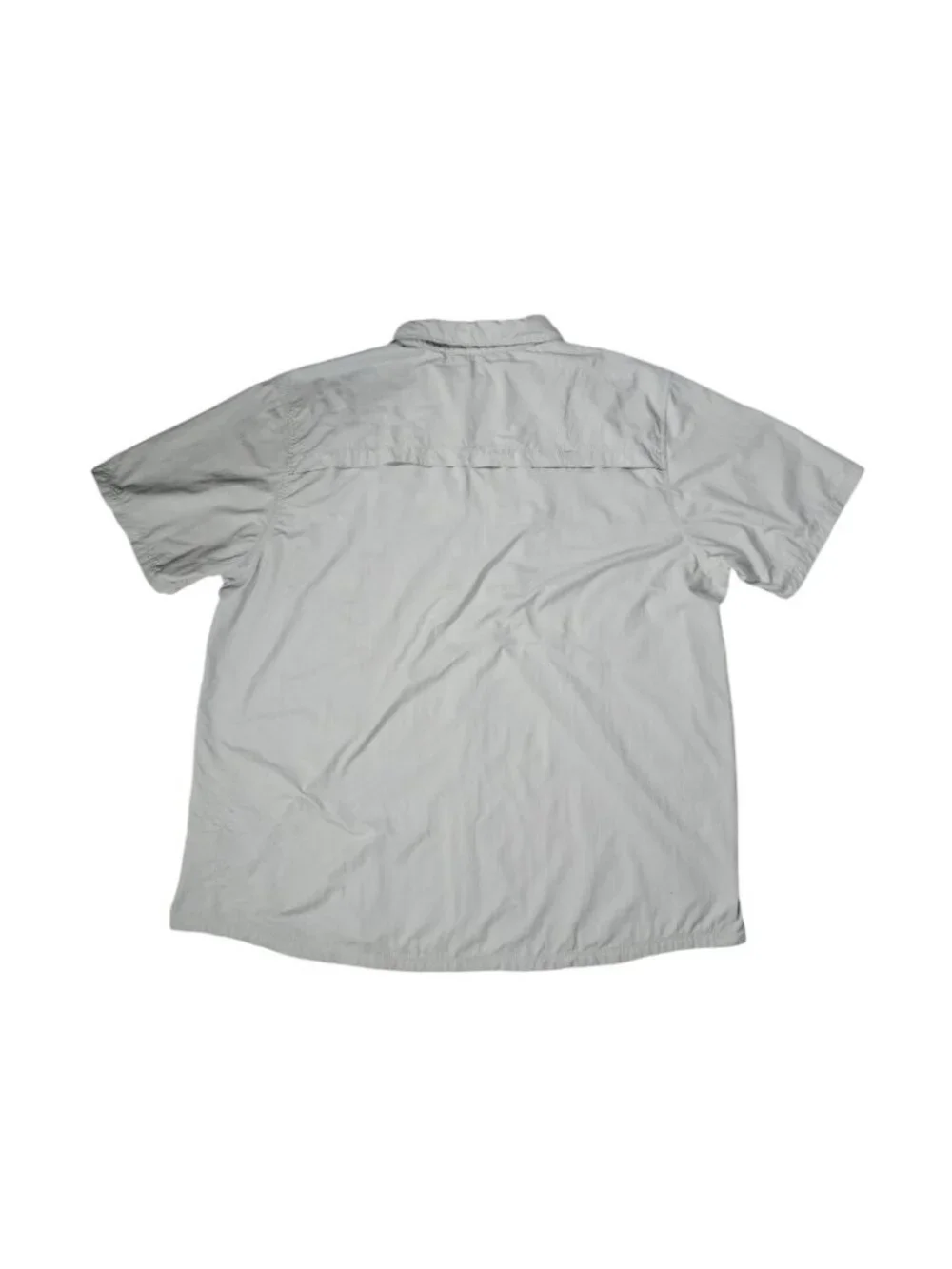 The North Face Mens Short Sleeve Trail Shirt XXL Gray Ripstop Vented Nylon
